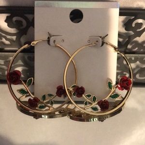 Goldtone Costume Hoops